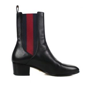 Gucci black leather boots